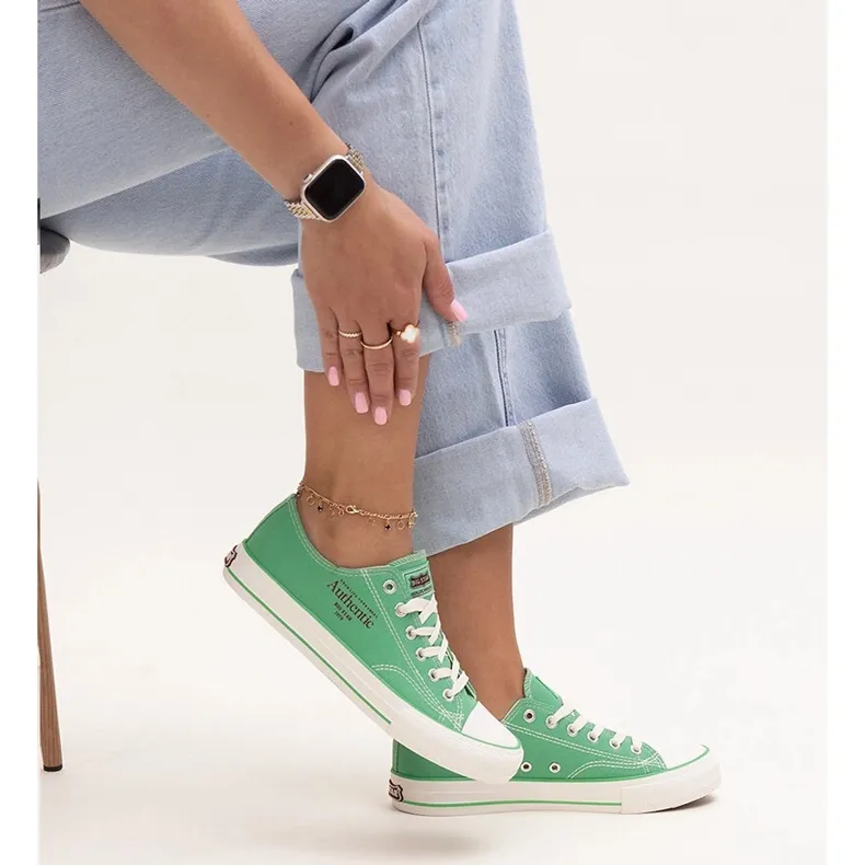 Green sneakers Big Star NN274240