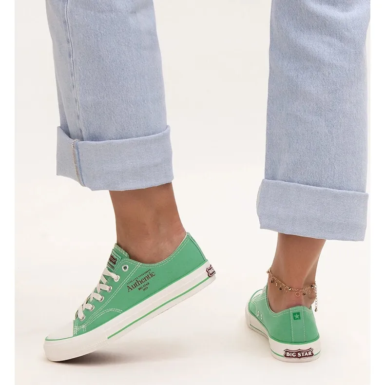 Green sneakers Big Star NN274240