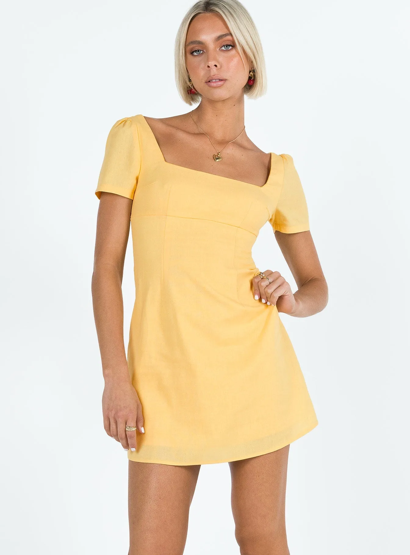 Yellow Mini Dress in Hastings