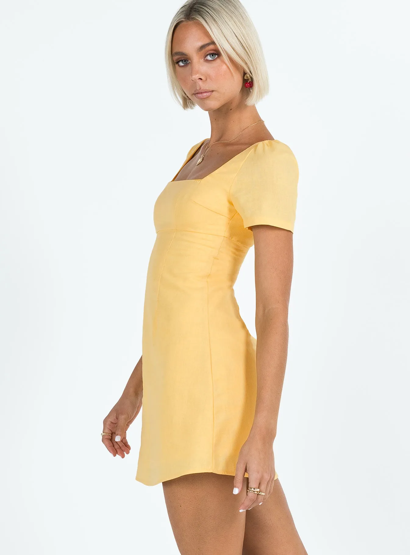 Yellow Mini Dress in Hastings