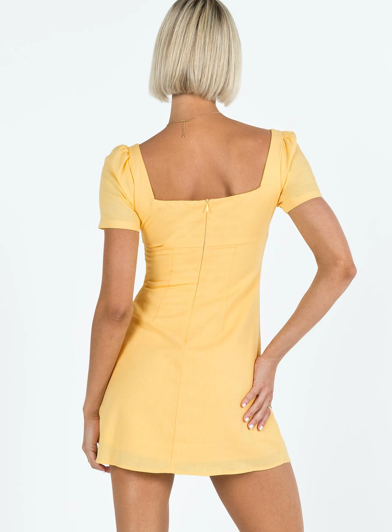 Yellow Mini Dress in Hastings