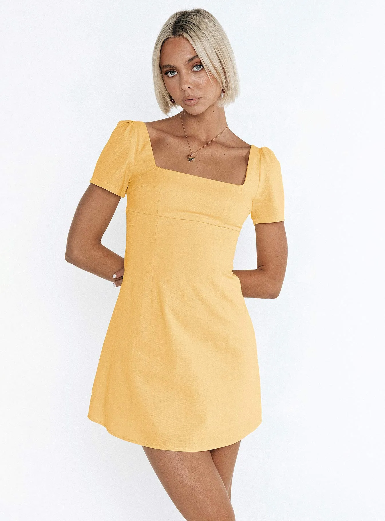 Yellow Mini Dress in Hastings