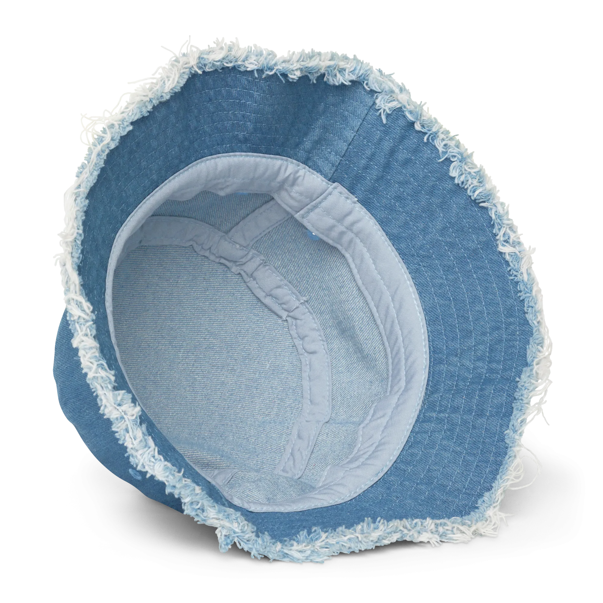 H.B.C.U. Distressed Denim Bucket Hat