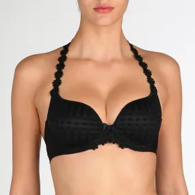 Heart Plunge Bra Black A-E - Avero