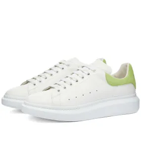 Heel Tab Wedge Sole White & New Acid Green Sneaker