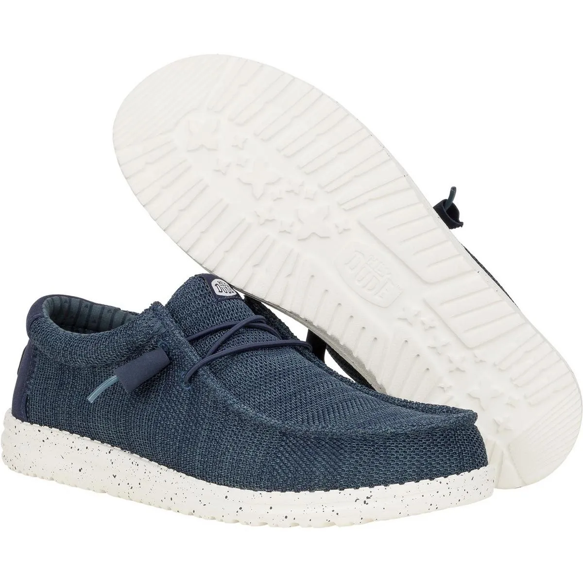 HEYDUDE Wally Stretch Mesh Shoes Navy