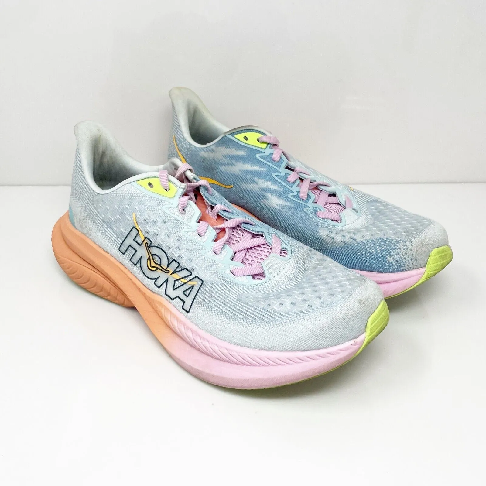 Hoka One One Womens Mach 6 1147810 ISK Gray Running Shoes Sneakers Size 9 B