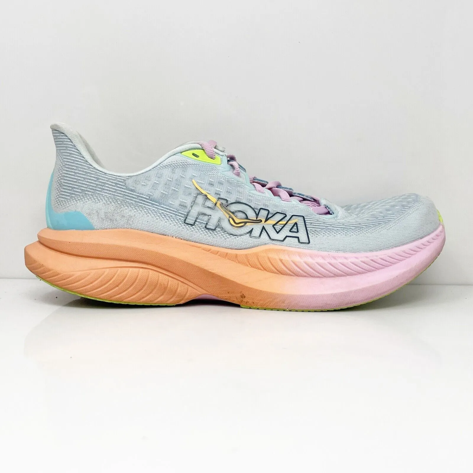 Hoka One One Womens Mach 6 1147810 ISK Gray Running Shoes Sneakers Size 9 B