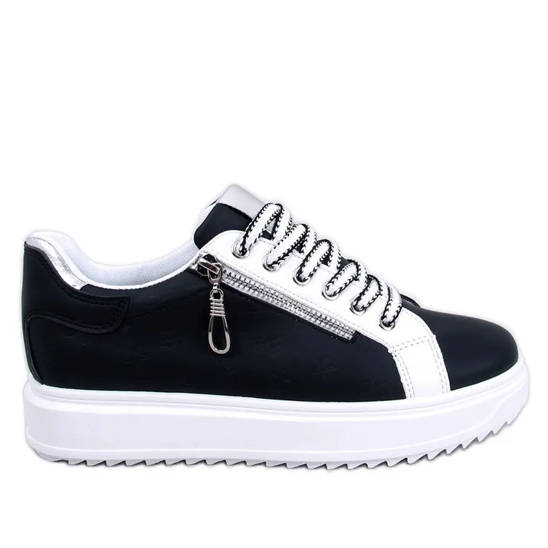 Hopper Black high-soled sneakers