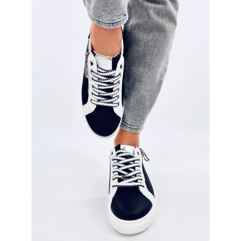 Hopper Black high-soled sneakers