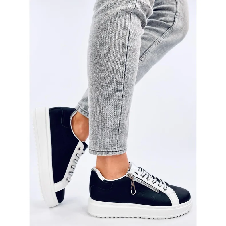 Hopper Black high-soled sneakers