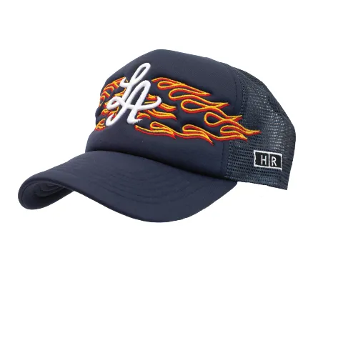 Hot Rod Essential LA Burning Angel Foam Trucker Navy - Shop Now