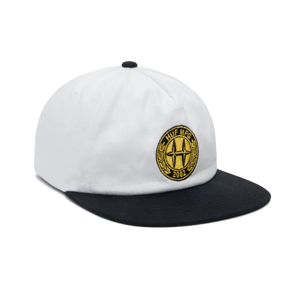 HUF H-CLASS SNAPBACK HAT // WHITE