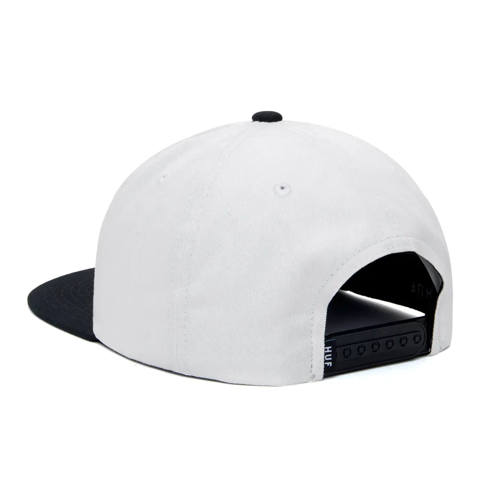 HUF H-CLASS SNAPBACK HAT // WHITE