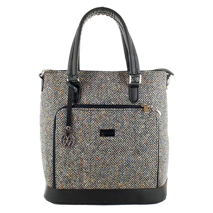 Irish Tweed Handbag with Leather Detail - Ciara Bag