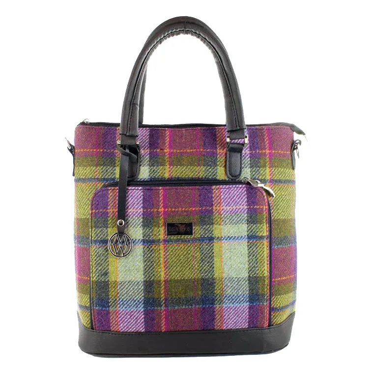 Irish Tweed Handbag with Leather Detail - Ciara Bag