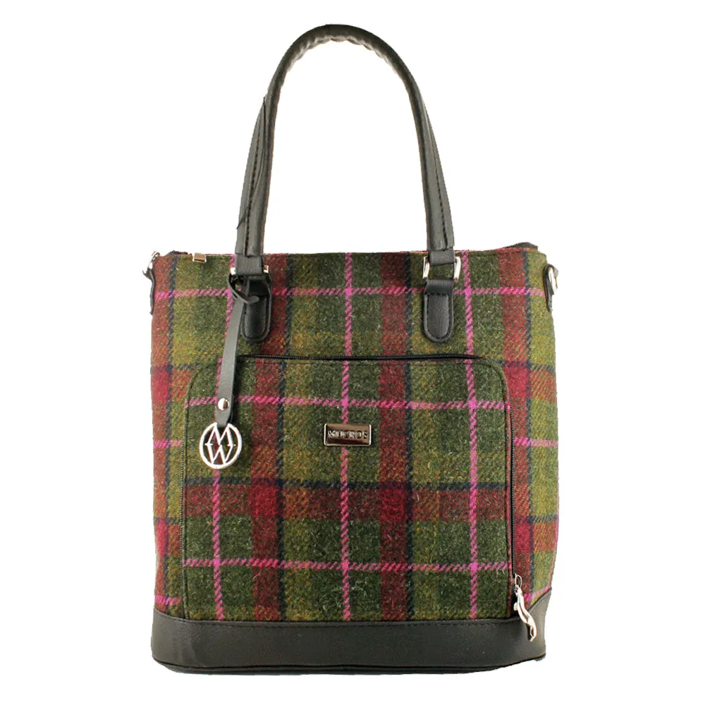 Irish Tweed Handbag with Leather Detail - Ciara Bag