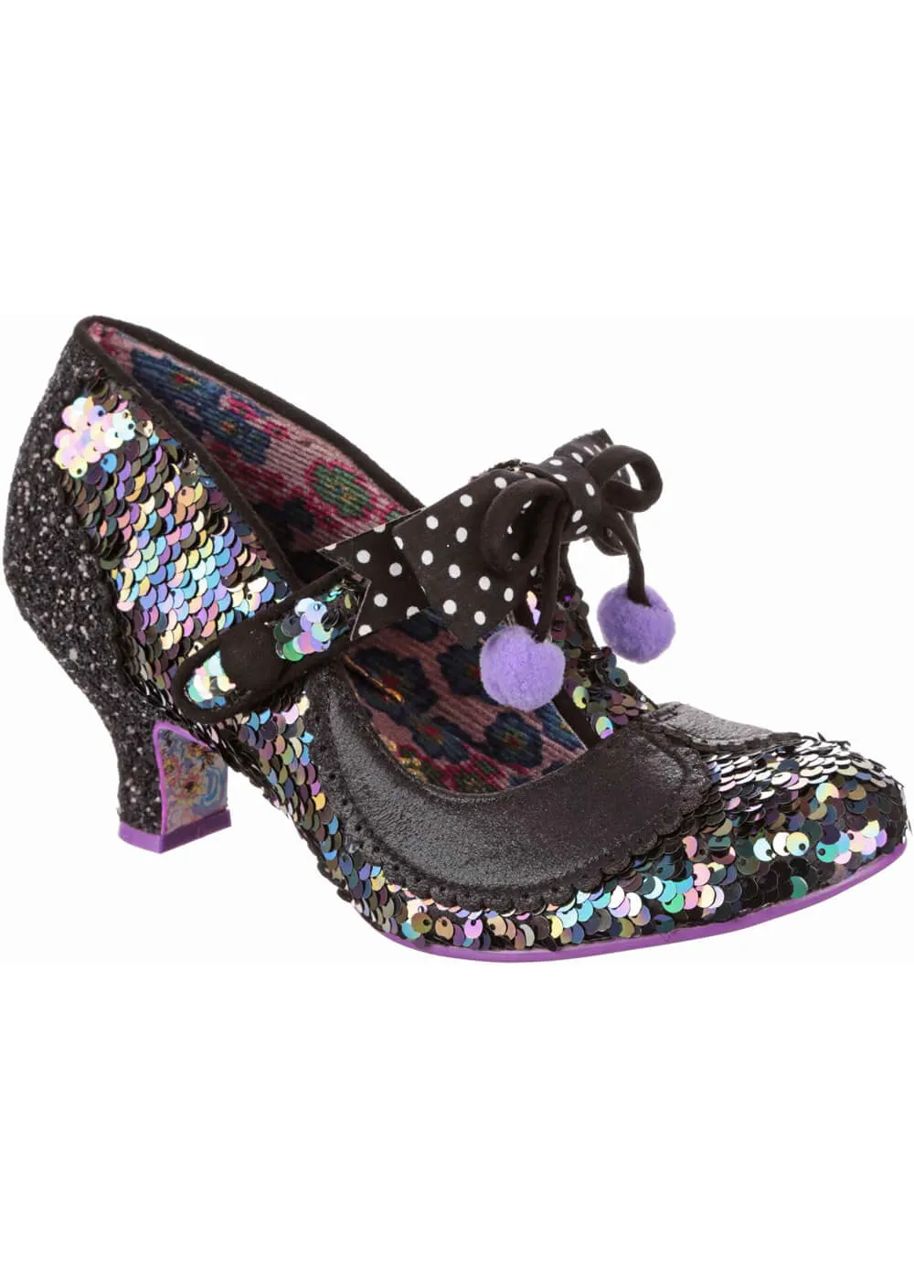 Charming Chum Sequin Pumps Black