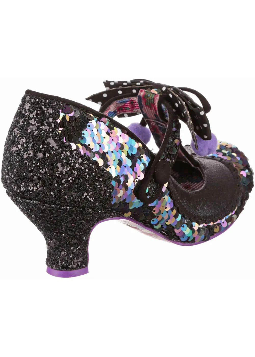 Charming Chum Sequin Pumps Black