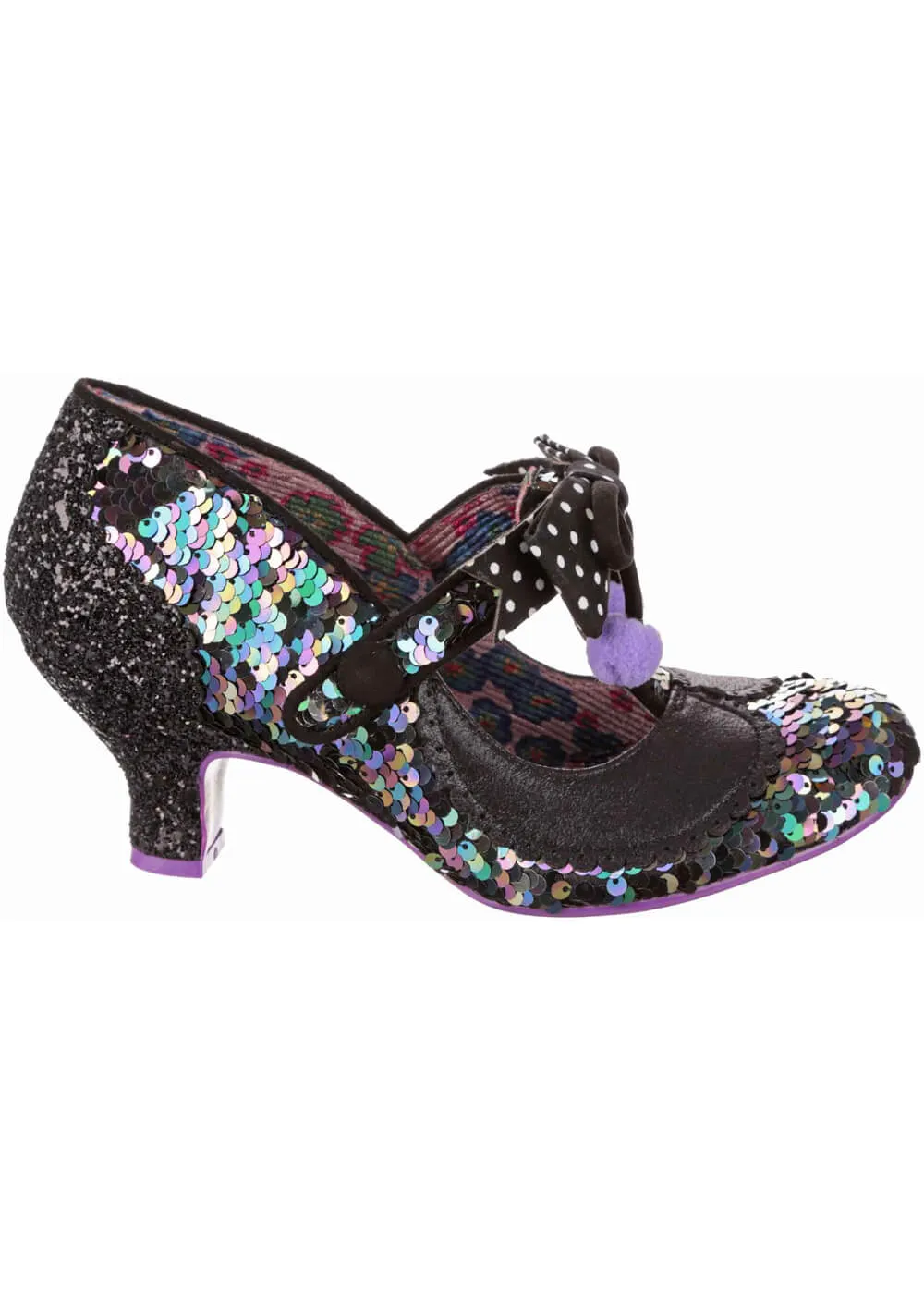 Charming Chum Sequin Pumps Black