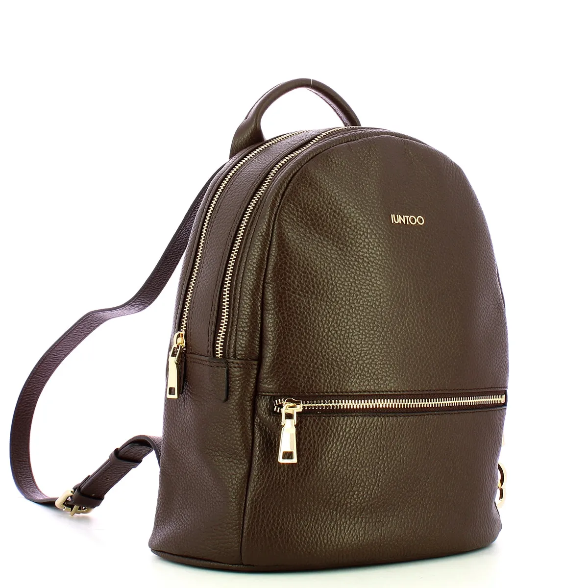 Iuntoo Harmony Brown Zip Backpack - 168103 - BROWN