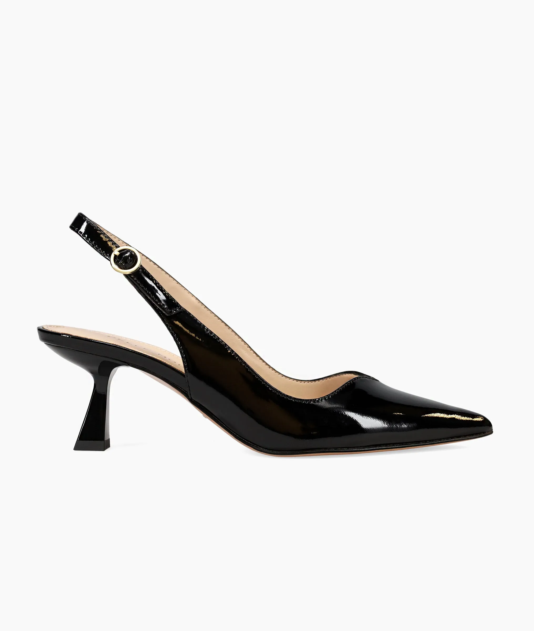 Janah Mid Heel - Black Patent