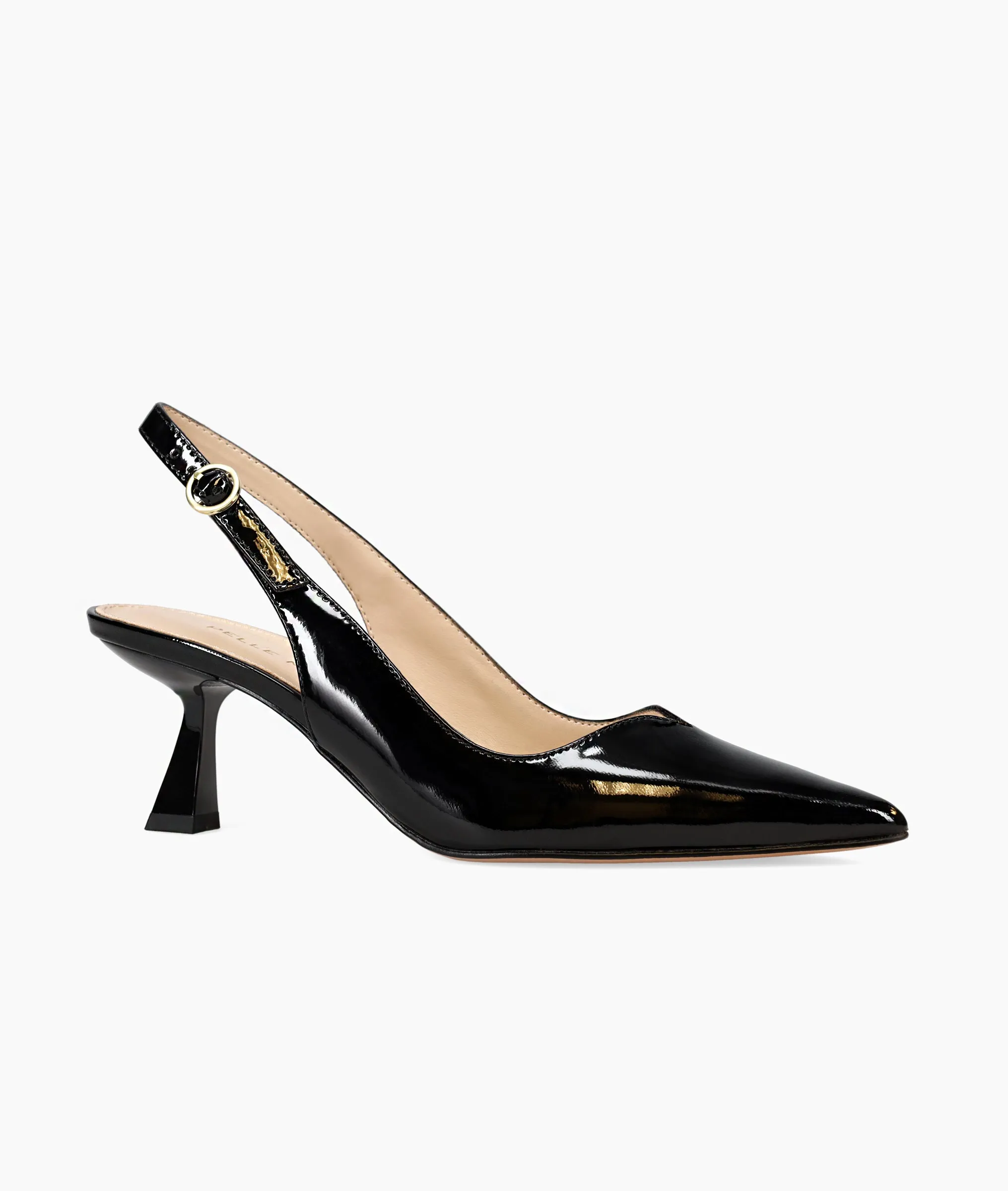 Janah Mid Heel - Black Patent