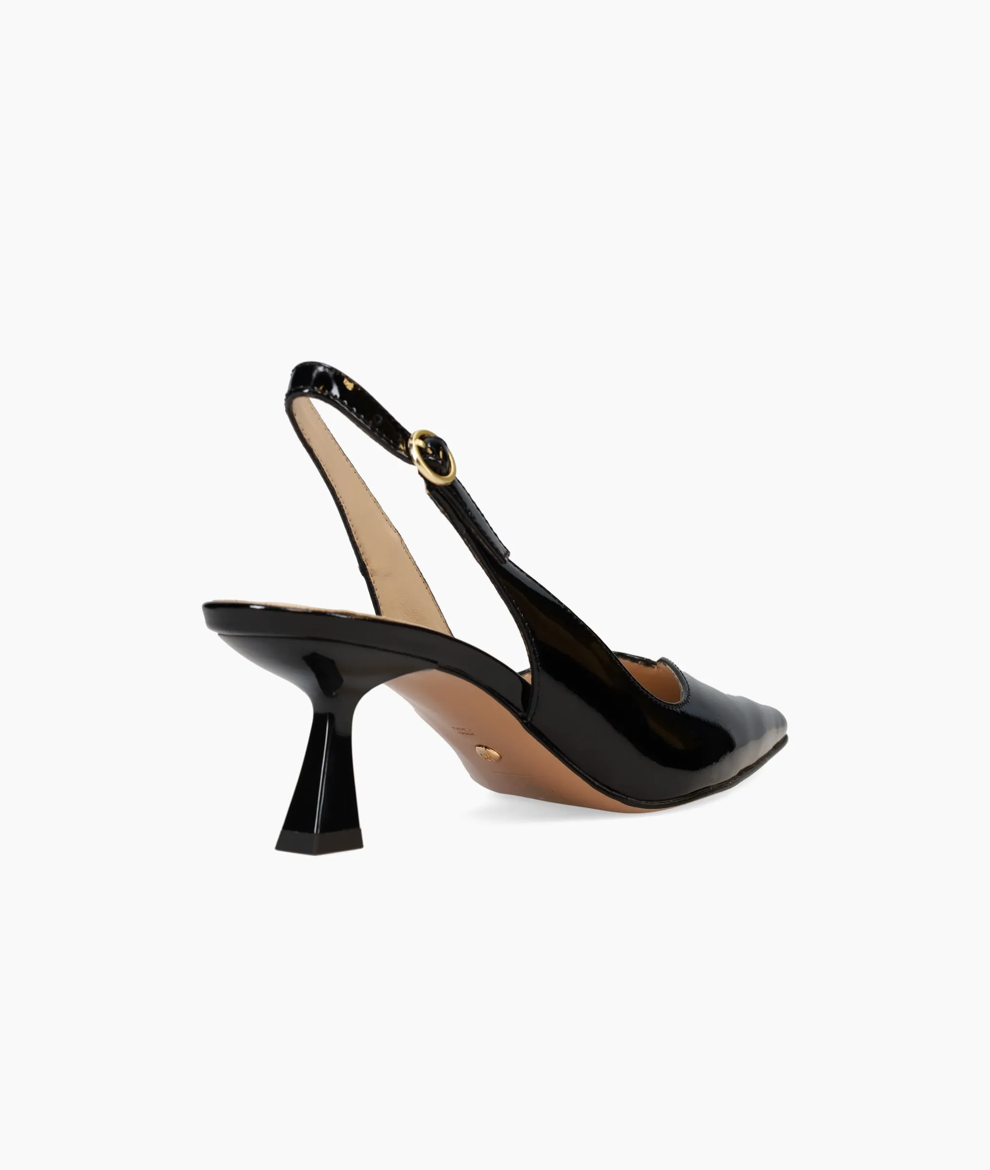 Janah Mid Heel - Black Patent