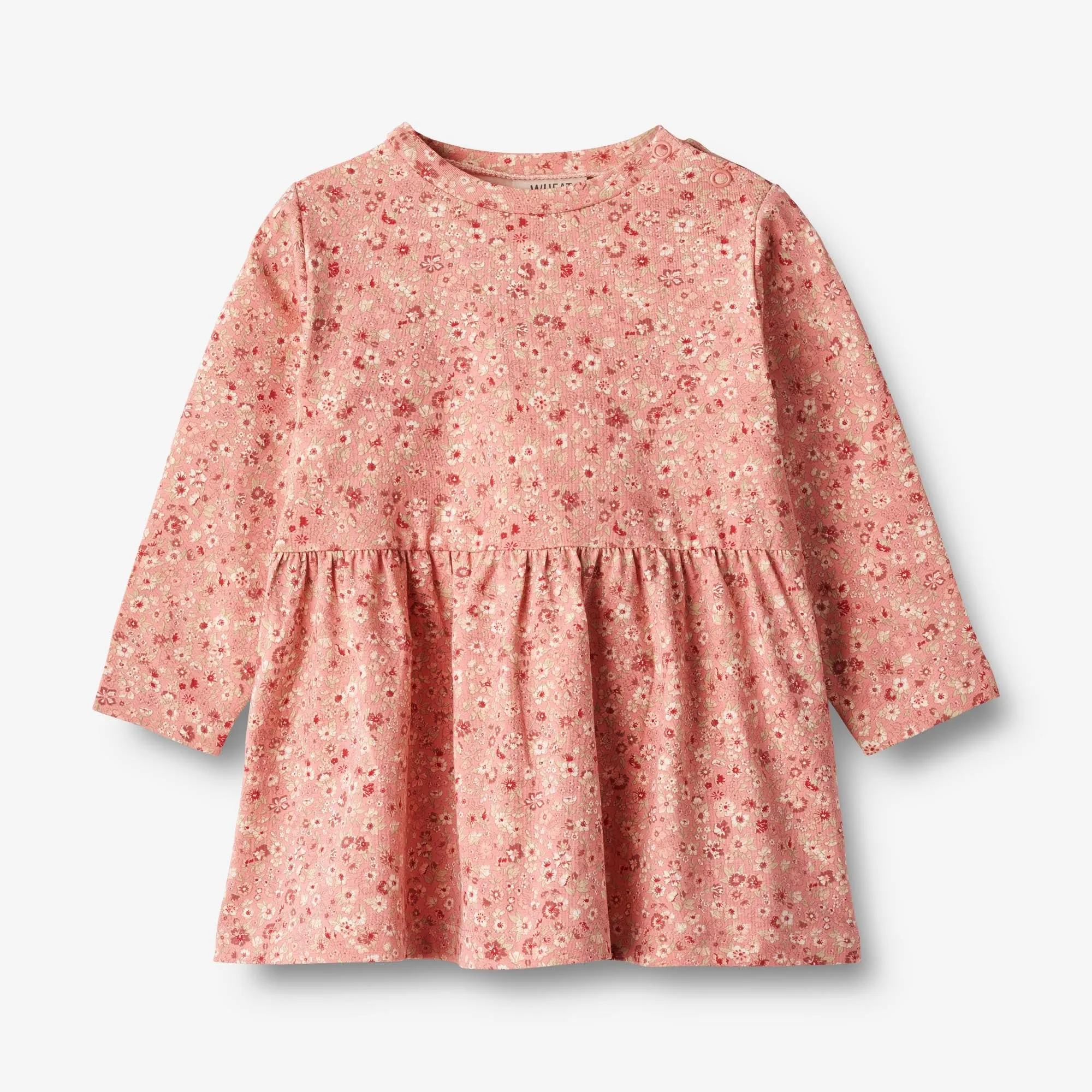 Jersey Dress L/S Sessa - rosette flowers