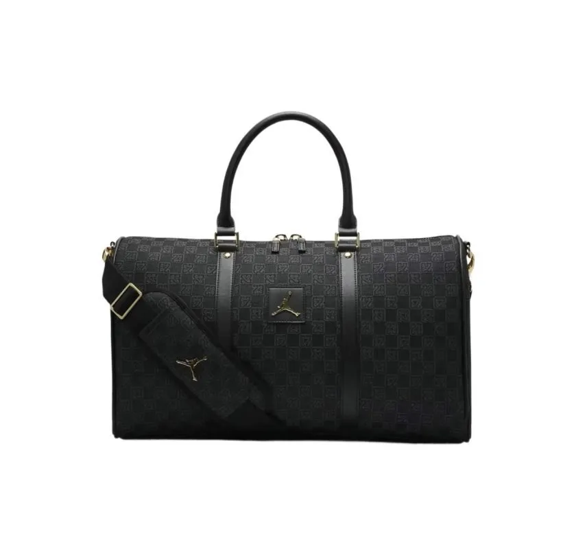 Black Jordan Monogram Duffle Bag