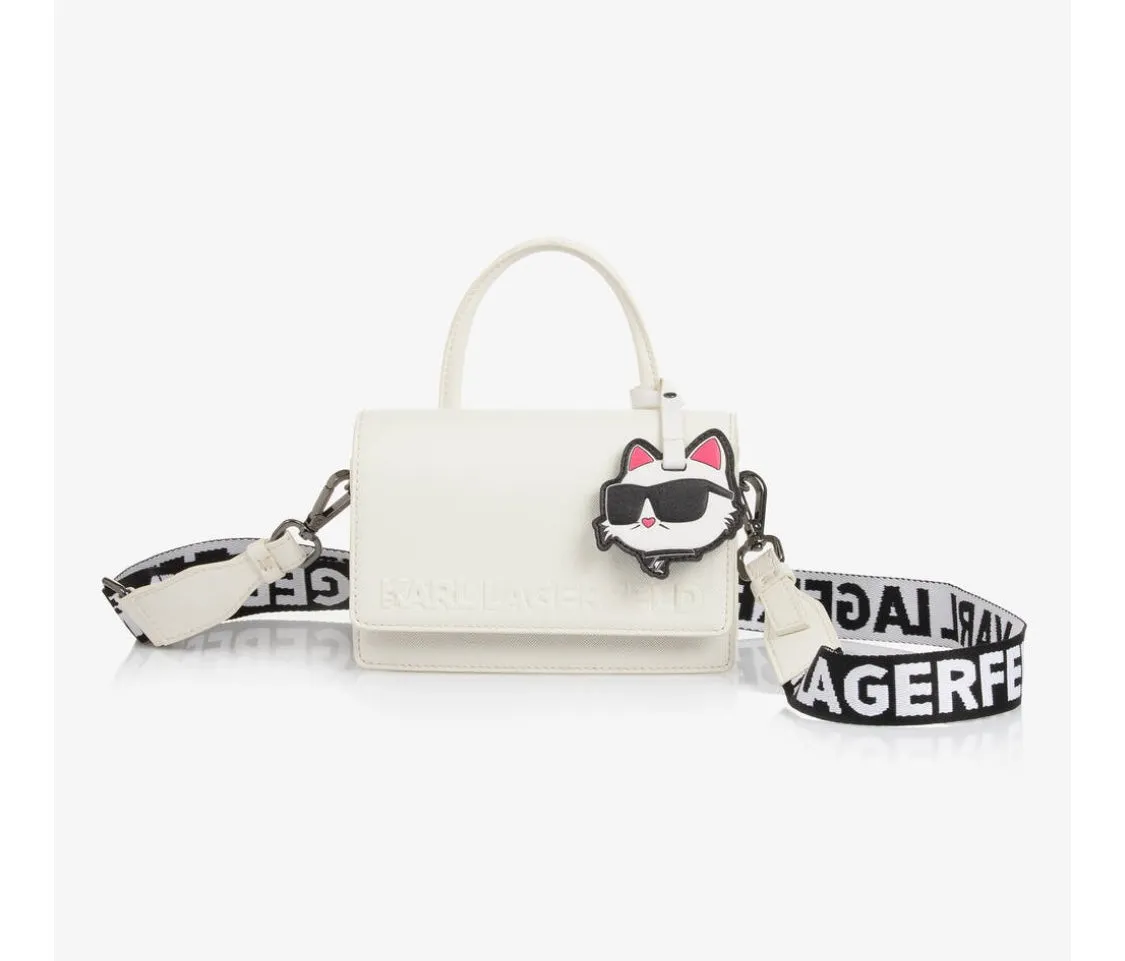 Embossed Logo Karl Lagerfeld Shoulder Bag