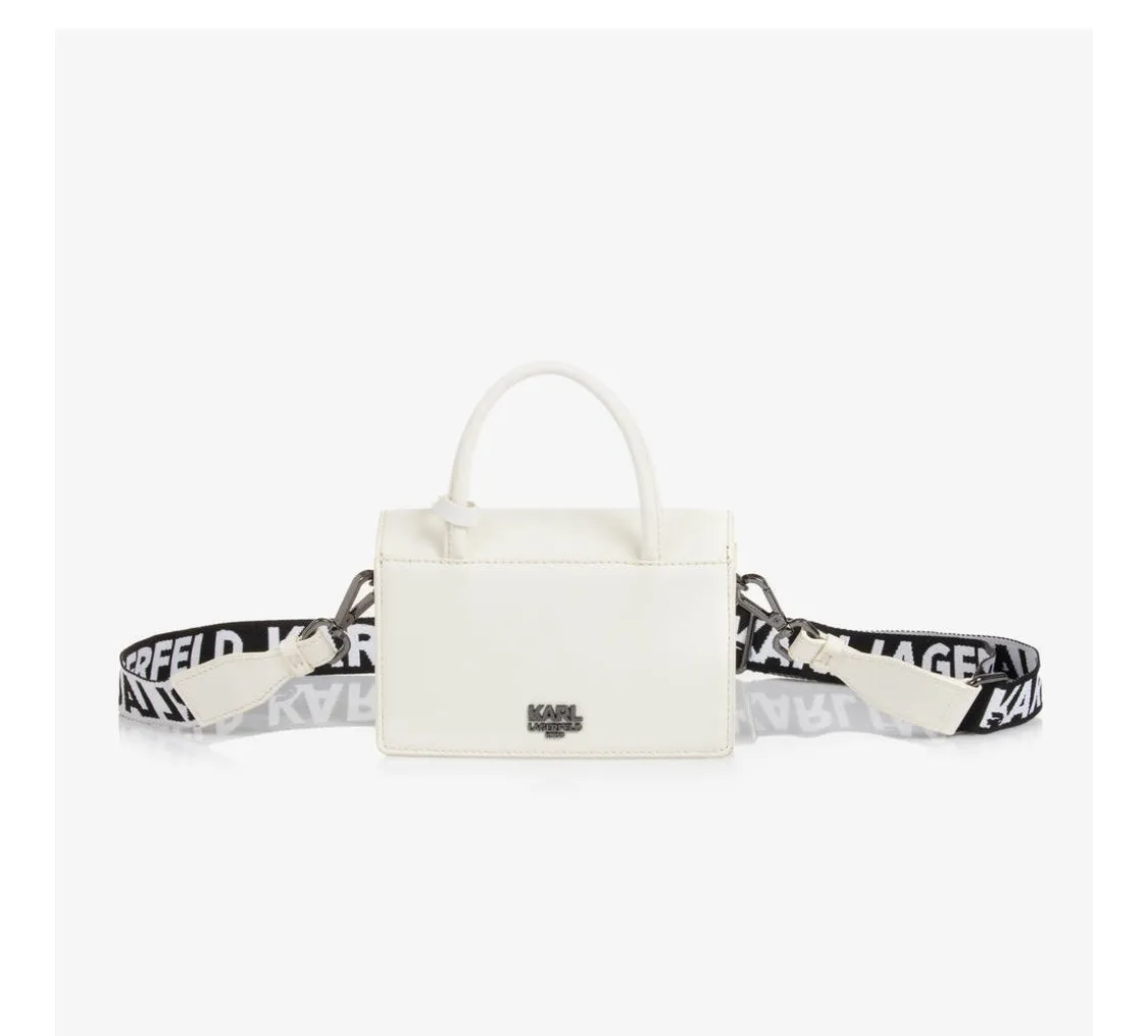 Embossed Logo Karl Lagerfeld Shoulder Bag