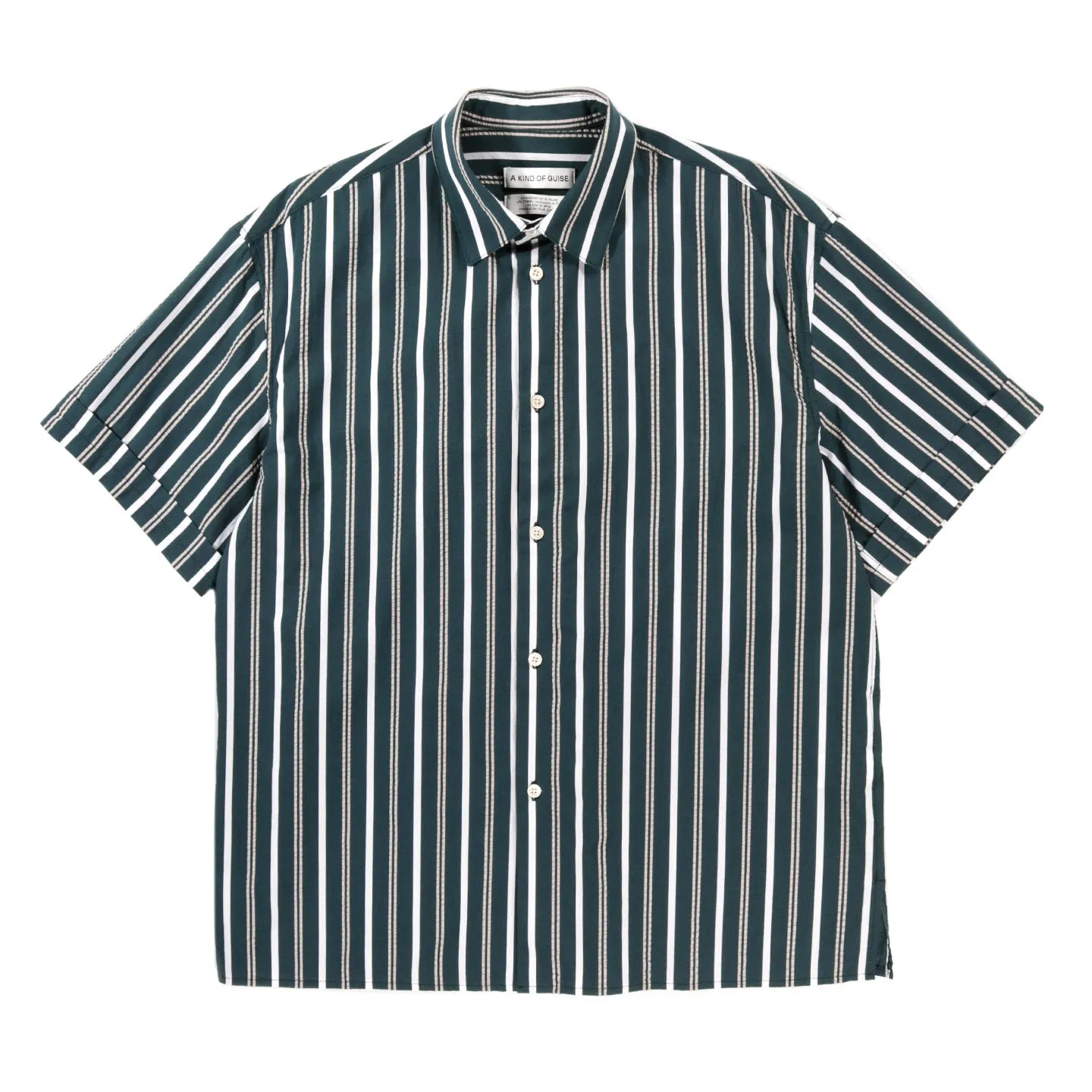 kind guise elio shirt green stripe