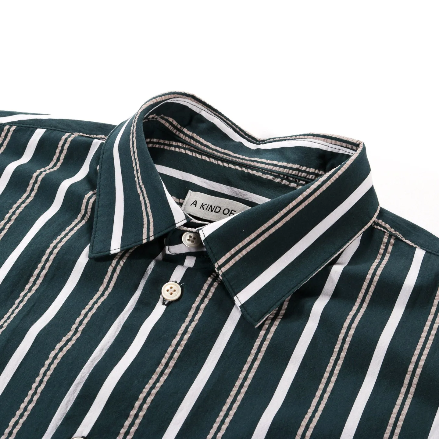 kind guise elio shirt green stripe