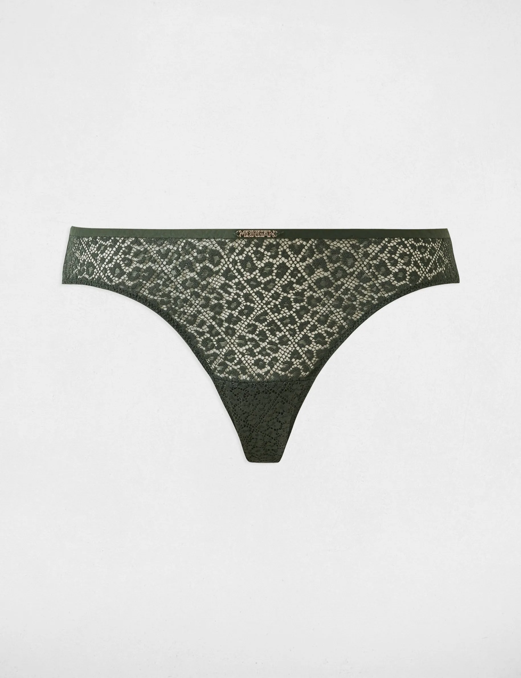 Lace briefs khaki green ladies'