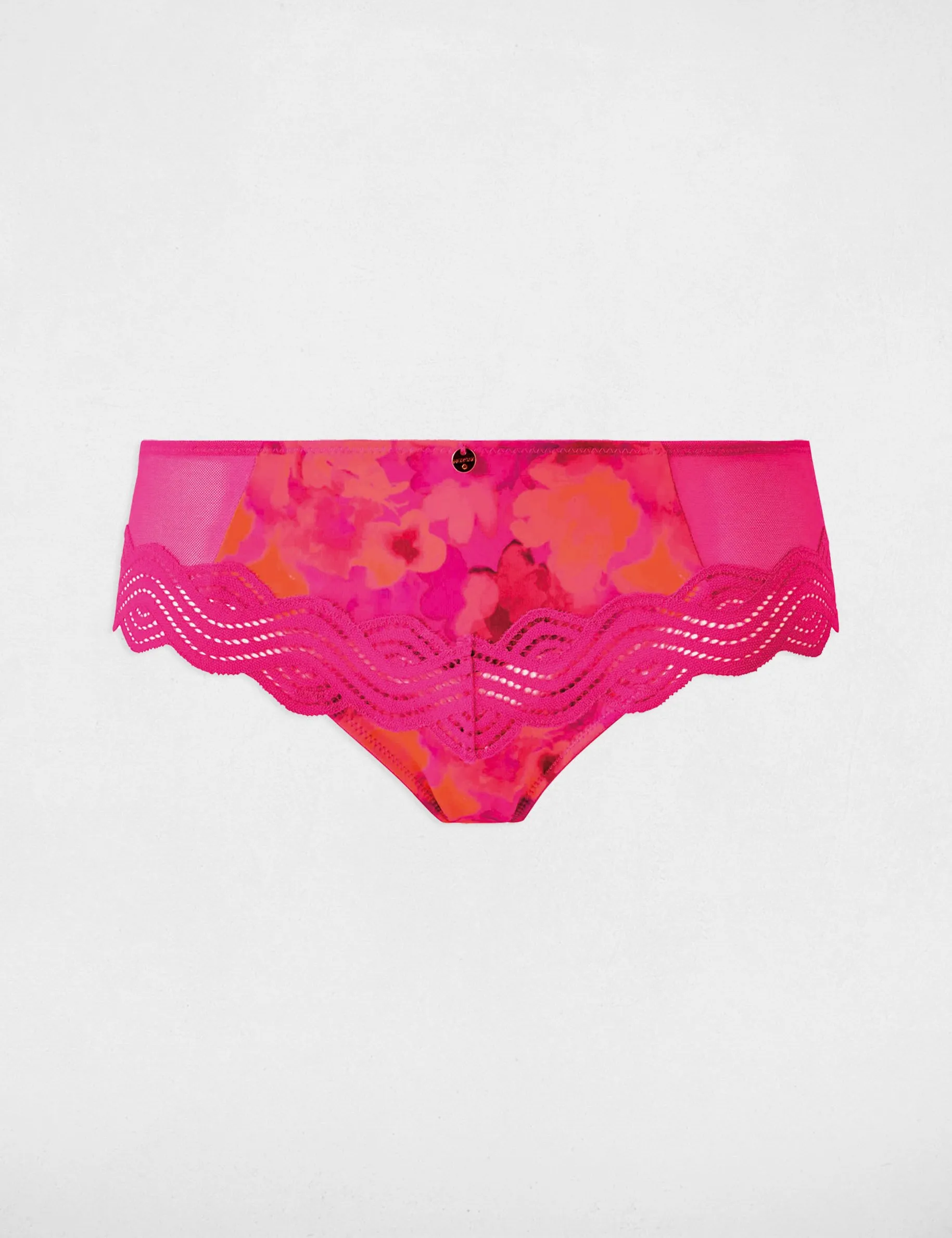 Lace shorties pink ladies'