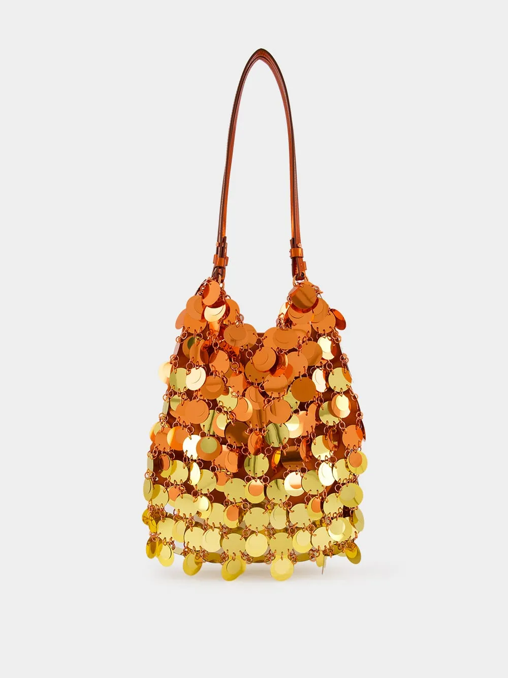 Large Sequinned Sunset Gradient Shoulder Bag