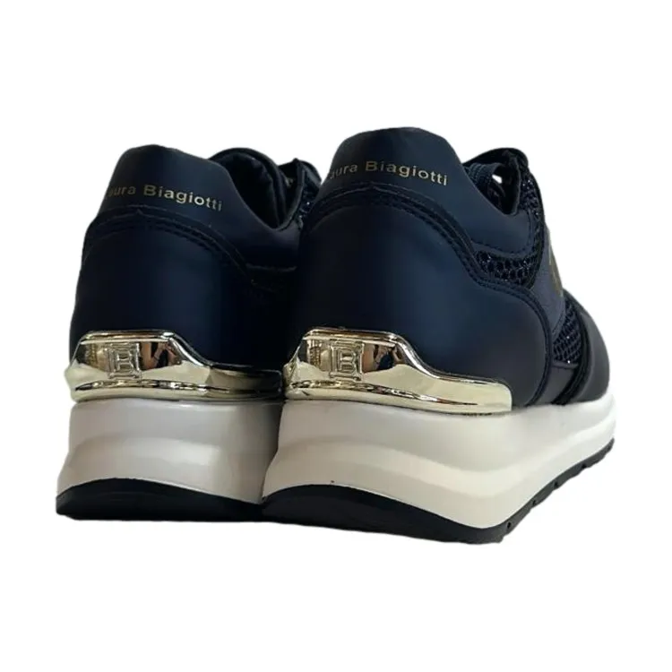 Laura Biagiotti Navy Kid Donna Platform 8406 Sneakers