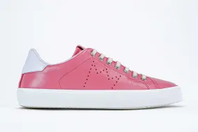 Pink & White Low Top Sneakers for Women