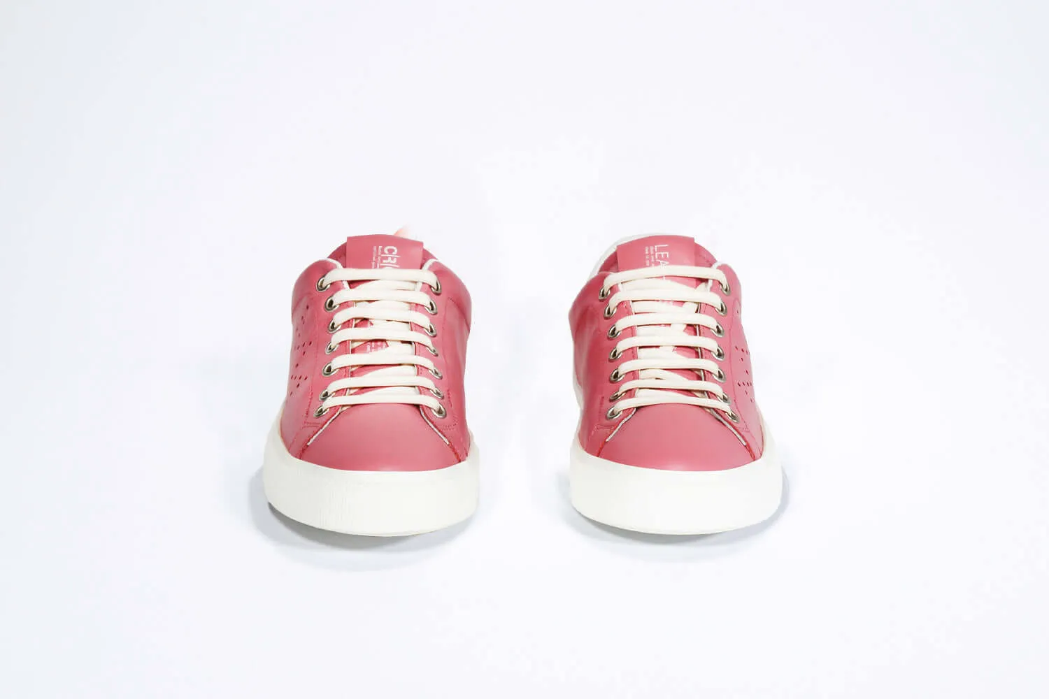 Pink & White Low Top Sneakers for Women