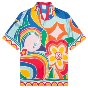 Le Pouvoir Des Fleures Silk Twill Shirt - Multi