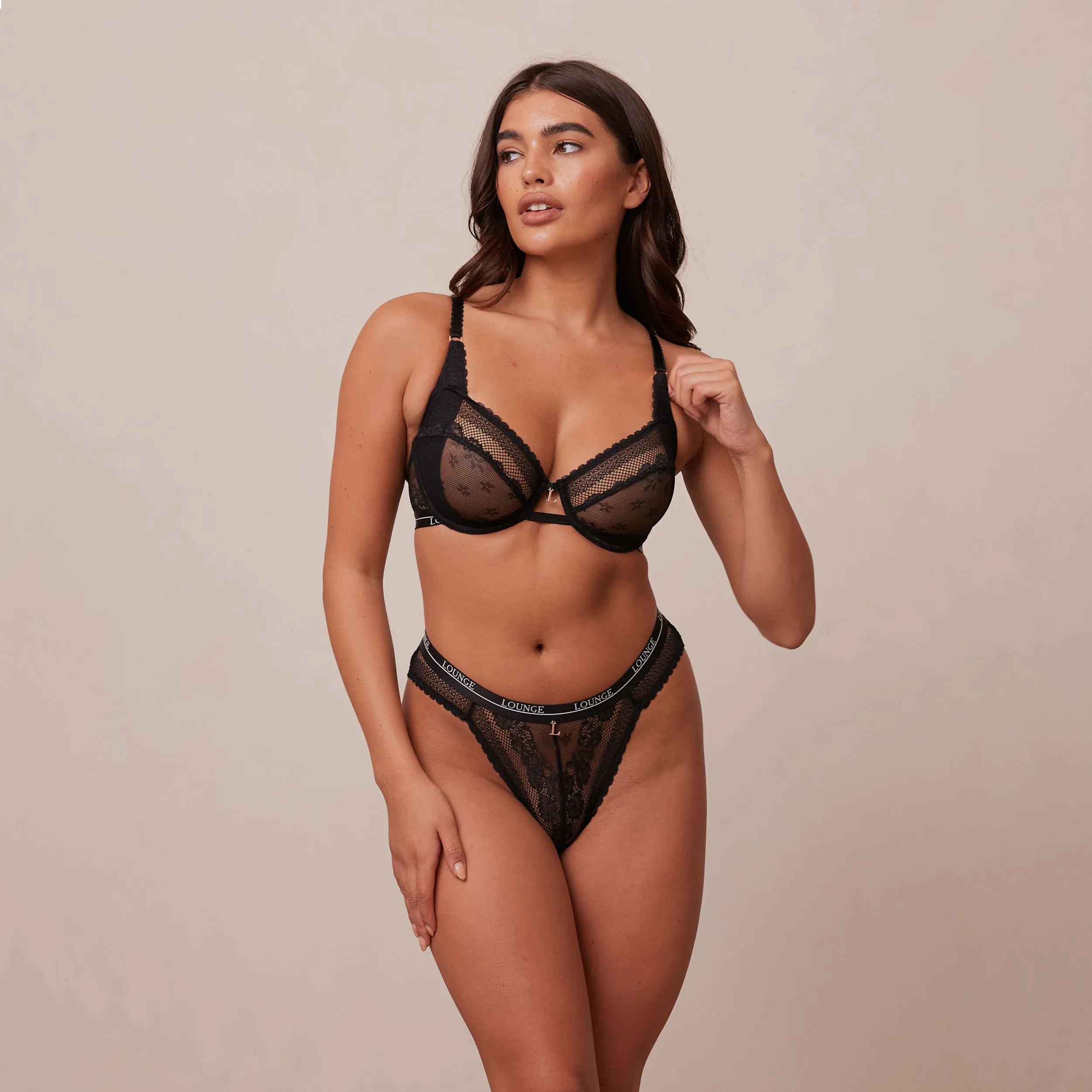 Liberty Balcony Bra  - Black