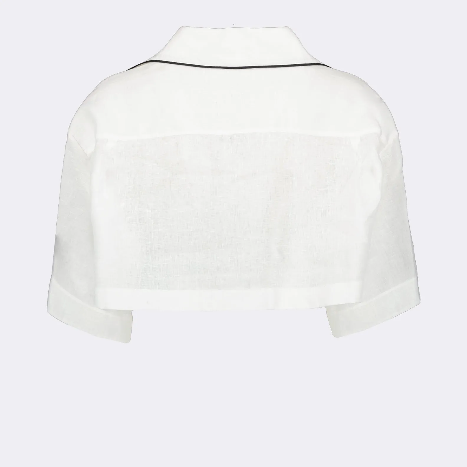 Linen Crop Shirt