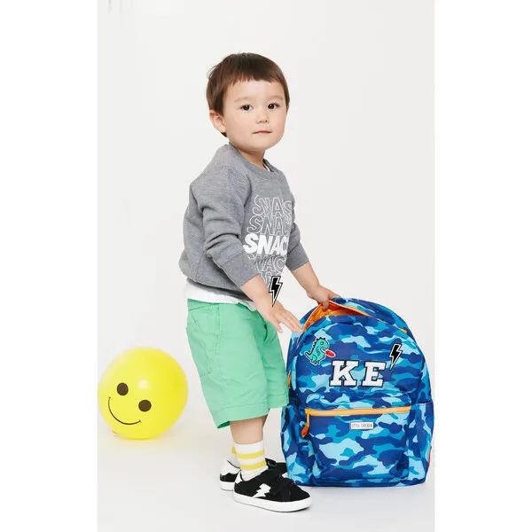 Blue Camo Backpack - Customizable Little Chicken