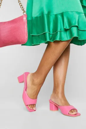 Low Block Heel Mule