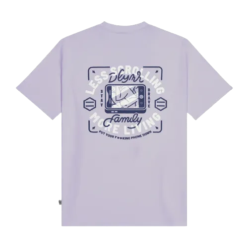 Lavender scrolling t-shirt