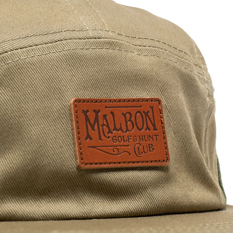 Malbon Golf Blind Ear Flap 5 Panel Hat - Army