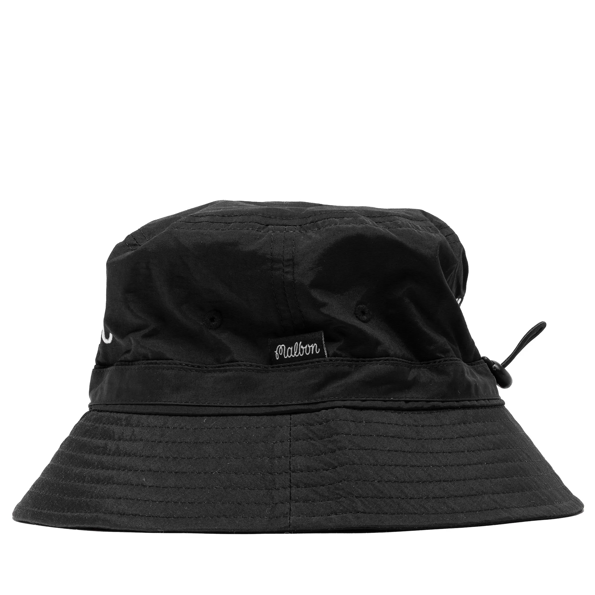 Malbon Golf x Politics Nylon Bucket Hat - Black