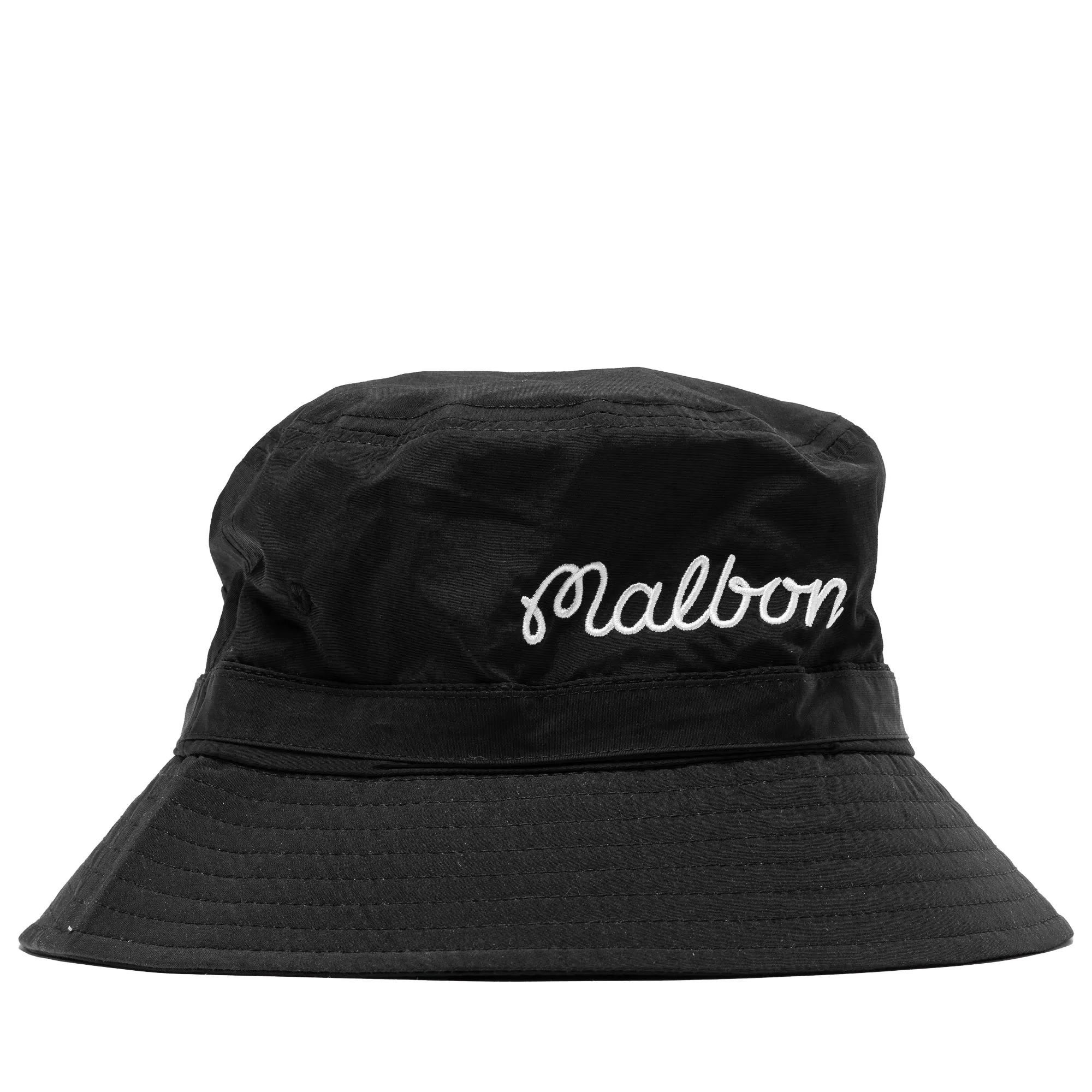 Malbon Golf x Politics Nylon Bucket Hat - Black