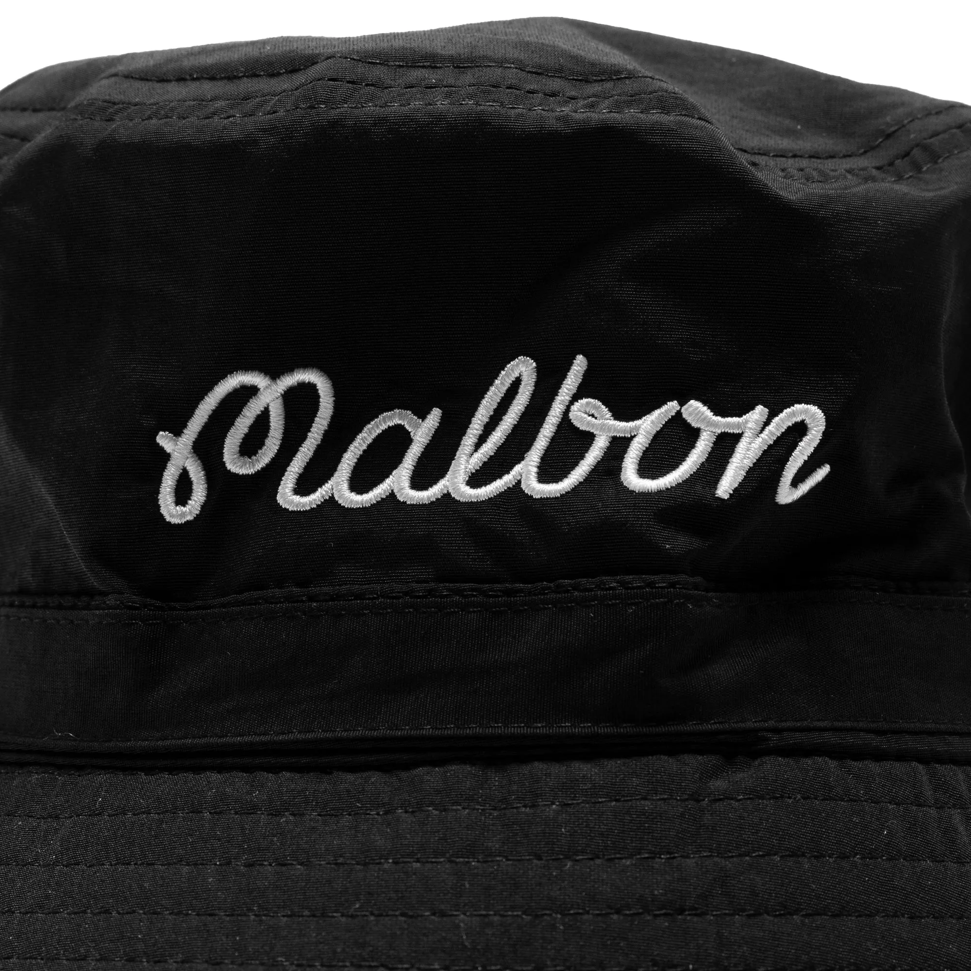 Malbon Golf x Politics Nylon Bucket Hat - Black